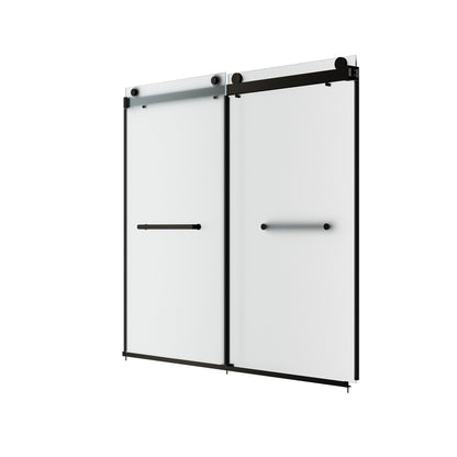 LIBERTY 59" x 59" Tub Shower Door Double Sliding Bypass Sliding Bathtub Door