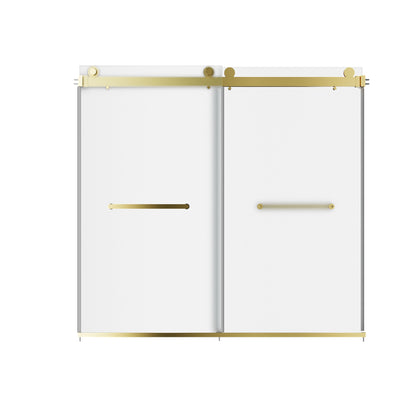 LIBERTY 59" x 59" Tub Shower Door Double Sliding Bypass Sliding Bathtub Door