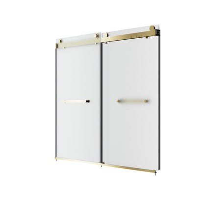 LIBERTY 59" x 59" Tub Shower Door Double Sliding Bypass Sliding Bathtub Door