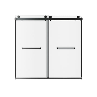 LIBERTY 59" x 59" Tub Shower Door Double Sliding Bypass Sliding Bathtub Door