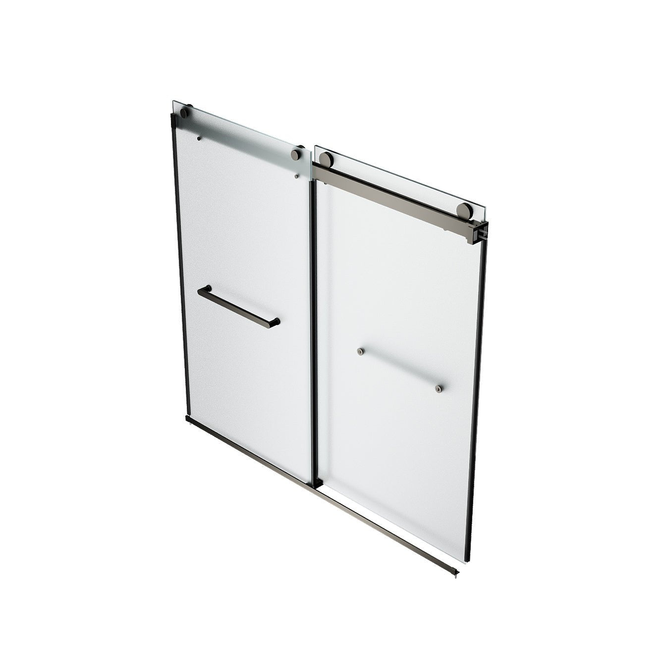 LIBERTY 59" x 59" Tub Shower Door Double Sliding Bypass Sliding Bathtub Door