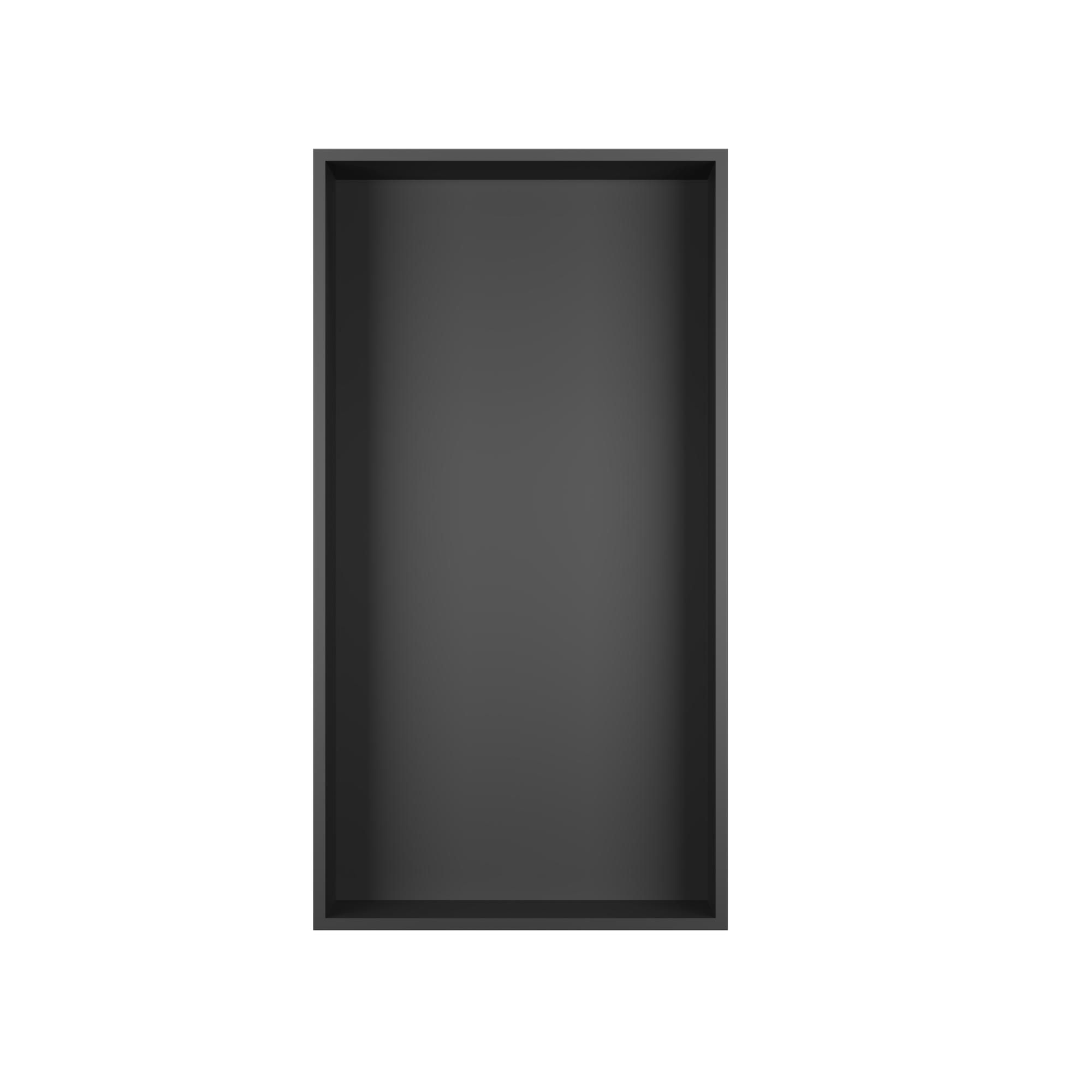 DeerValley 12" x 24" Single Shelf Shower Niche with Drainage Slope, Matte Black, White, or Stainless Steel Finish - Recessed Wall Bathroom Niche, No Tile Required