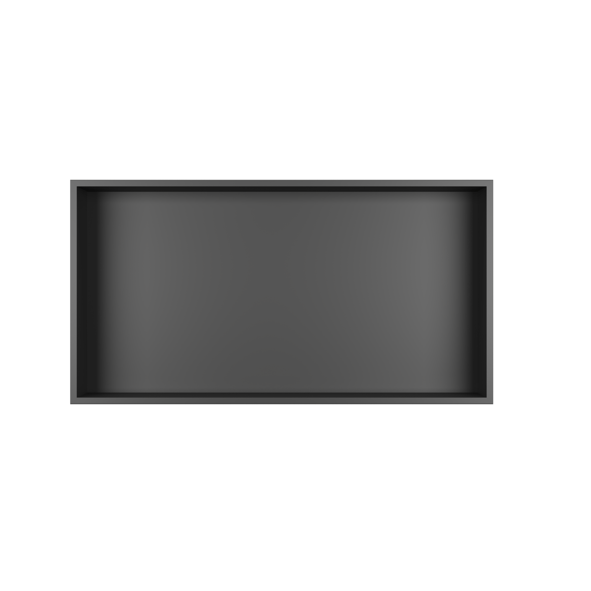 DeerValley 12" x 24" Single Shelf Shower Niche with Drainage Slope, Matte Black, White, or Stainless Steel Finish - Recessed Wall Bathroom Niche, No Tile Required