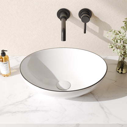 HORIZON Oval Vessel Bathroom Sink, Without Overflow With Multiple Colors