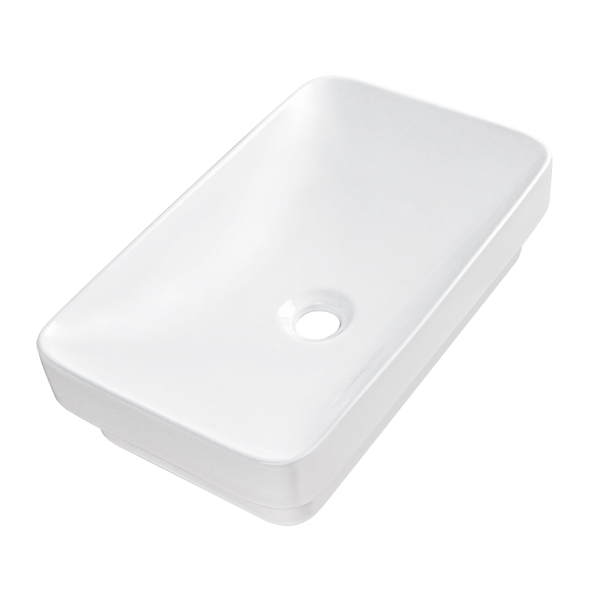 ALLY 12"/16" Rectangular Drop-in Bathroom Sink With Multiple Colors, Scratch-Resistant Ceramic