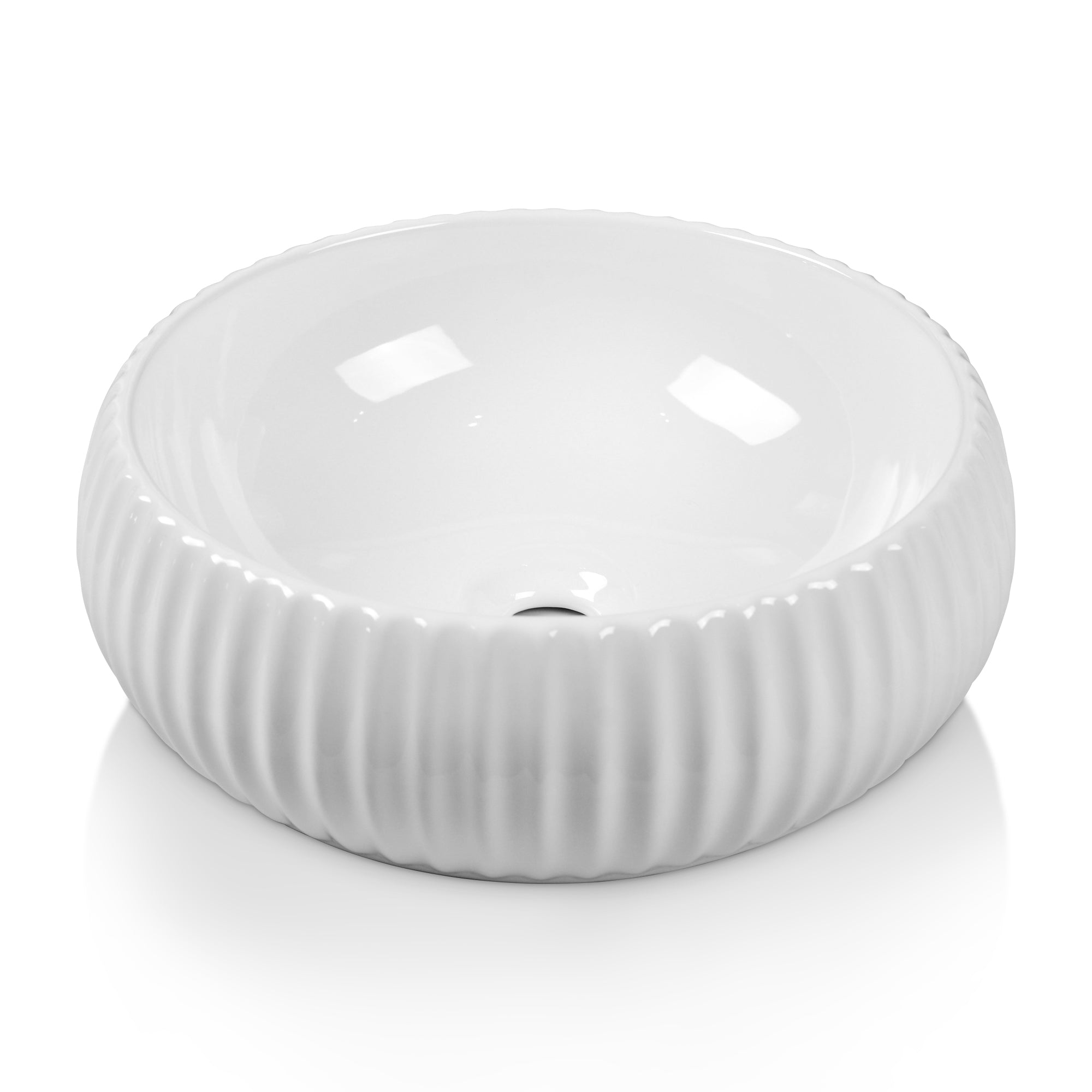 15.7"x 5.1" Round Vessel Sink, Easy to Clean