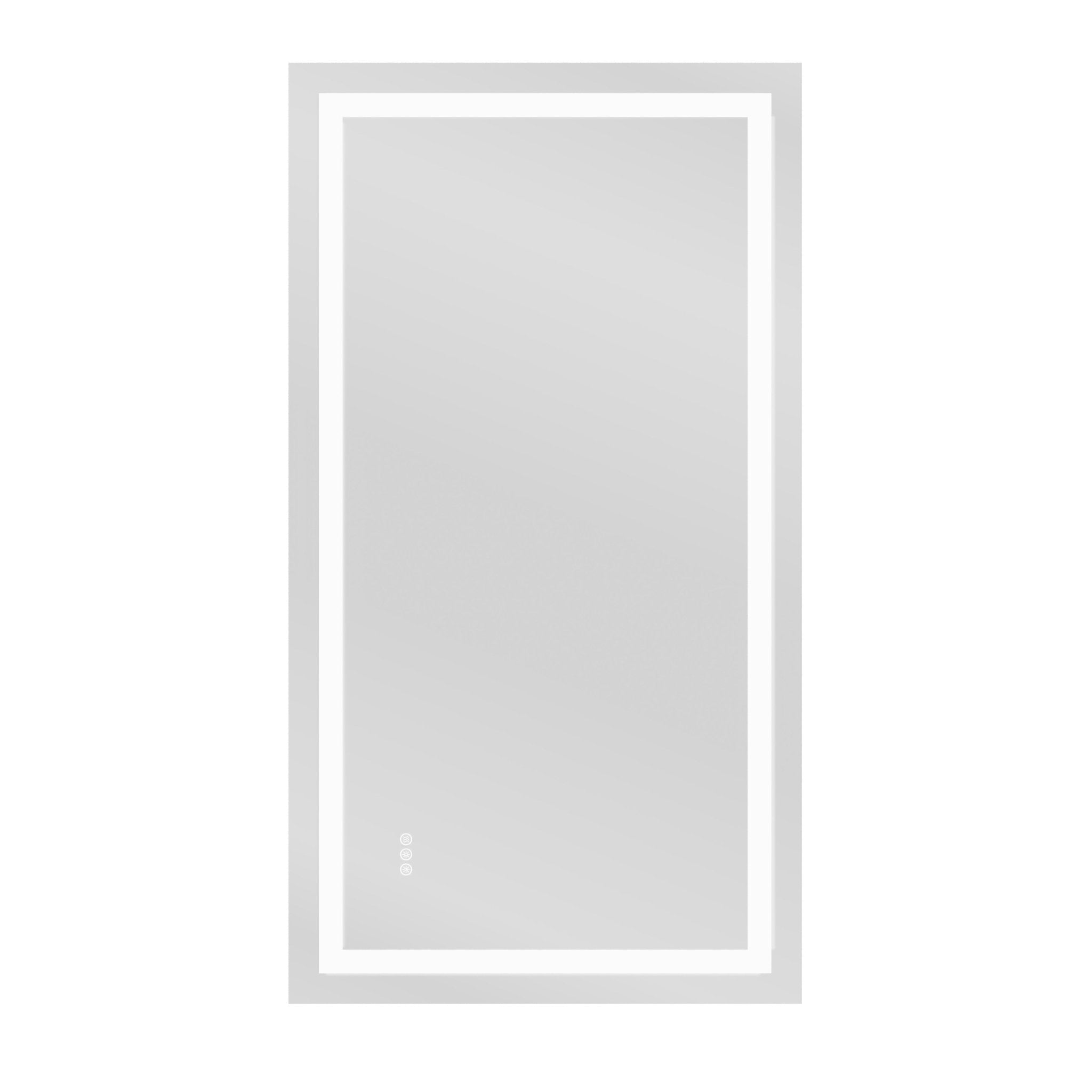 DeerValley 40"x 32" / 55"x 30"  LED Bathroom Mirror with Lights, 1.5X Anti-Fog, Front and Backlit Frameless LED Mirror£¬DV-1VM0309/DV-1VM0308