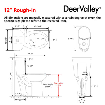 Two-piece Toilets Specifications