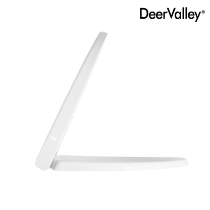 DeerValley DV-F0075S11 Quick-Release Plastic Elongated polypropylene Toilet Seat (Fit with DV-1F0075)