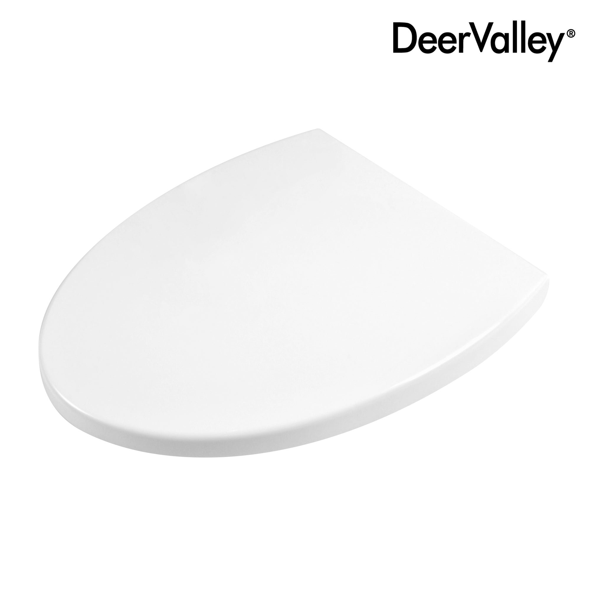 DeerValley DV-F0075S11 Quick-Release Plastic Elongated polypropylene Toilet Seat (Fit with DV-1F0075)