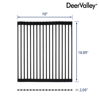 DeerValley DV-K0067R02 18.89" x 10" Kitchen Roll-Up Dish Rack (Compatible with DV-1K0067)