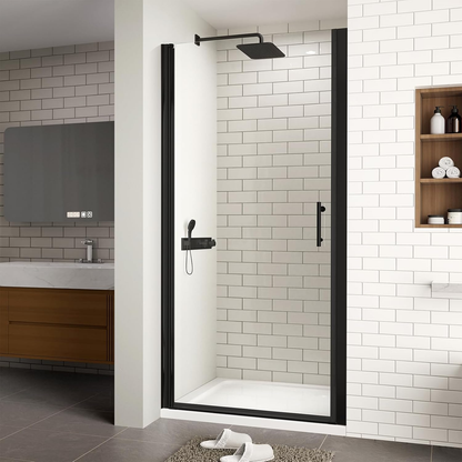 DeerValley DV-1SD0462B06 34" Framed Sliding Tub Door – 6mm Tempered Glass with Easy-Clean Coating