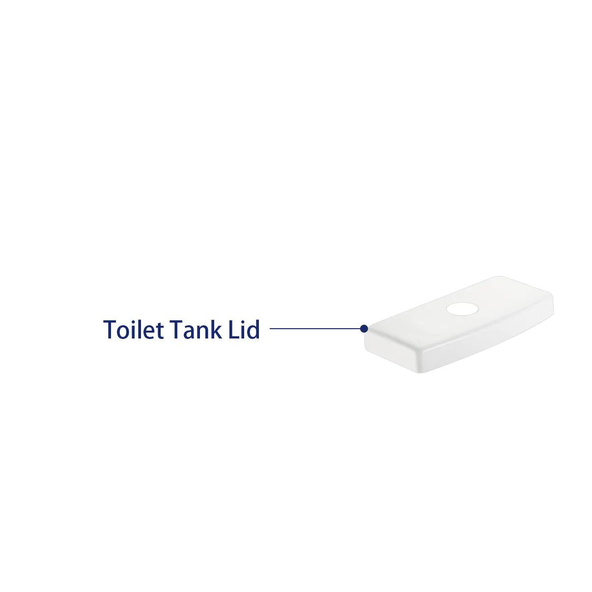 DeerValley Bath DeerValley Tank Lid Collection (Not with a flush button fit with DV-1F52102) Tank Lids