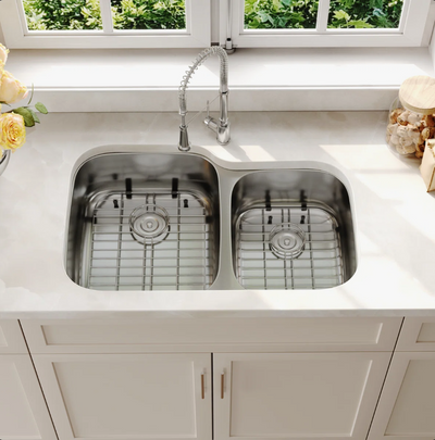 Deervalley DV-1K0542  Stainless Steel Kitchen Sink With Basket Strainer & Bottom Grids