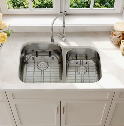 Deervalley DV-1K0542  Stainless Steel Kitchen Sink With Basket Strainer & Bottom Grids