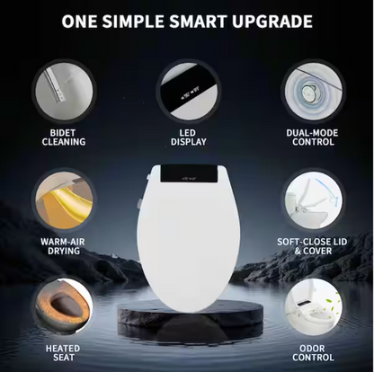 DeerValley DV-1SS0403 Smart Bidet Toilet Seat  Instant Heating Comfort Antibacterial Remote Control"