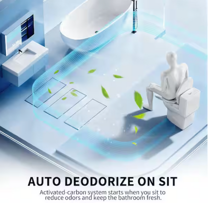 DeerValley DV-1SS0403 Smart Bidet Toilet Seat  Instant Heating Comfort Antibacterial Remote Control"