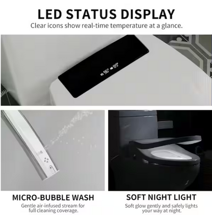 DeerValley DV-1SS0403 Smart Bidet Toilet Seat  Instant Heating Comfort Antibacterial Remote Control"