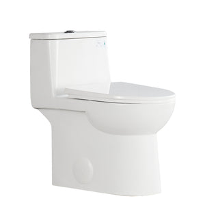 DeerValley Bath DeerValley DV-1F52677 Ursa Dual-Flush Elongated One-Piece Full-Size Toilet (Seat Included) Toilet