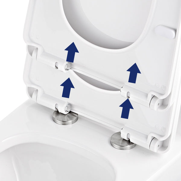 DeerValley Bath DeerValley DV-F626S11 Quick-Release Quiet-Close Plastic Elongated Polypropylene Toilet Seat (Fit with DV-1F52626/DV-1F52676/DV-1F52677) Toilet Seats
