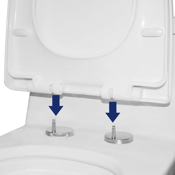 DeerValley Bath DeerValley DV-F626S11 Quick-Release Quiet-Close Plastic Elongated Polypropylene Toilet Seat (Fit with DV-1F52626/DV-1F52676/DV-1F52677) Toilet Seats