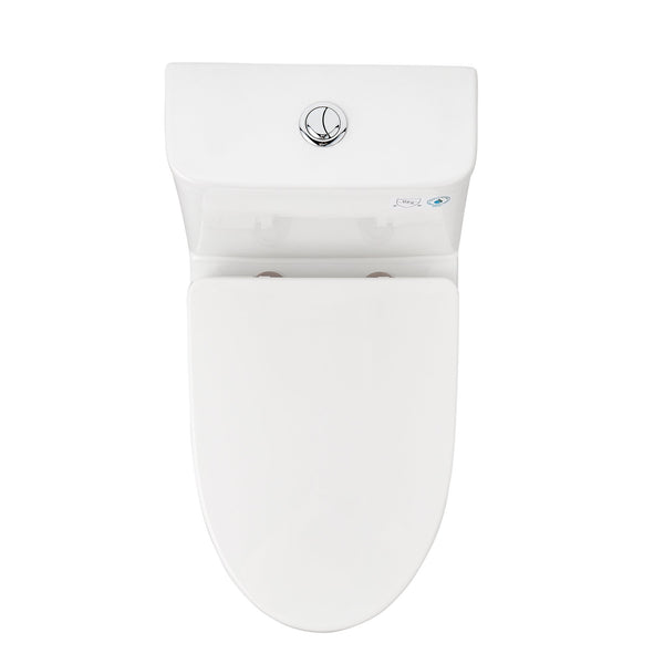 DeerValley Bath DeerValley DV-1F52677 Ursa Dual-Flush Elongated One-Piece Full-Size Toilet (Seat Included) Toilet