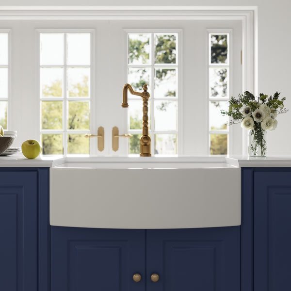 DeerValley Bath GROVE 33" L x 21" W Farmhouse Kitchen Sink, Corrosion-Resistant With Multiple Sizes Kitchen Sink