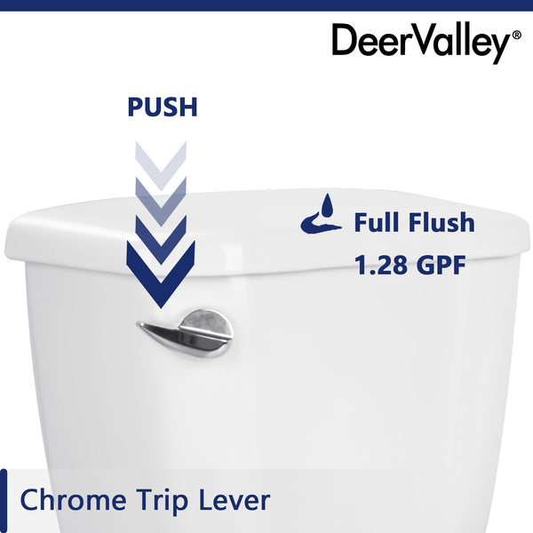 DeerValley Bath DeerValley side press flush button (Fit with DV-2F52531)