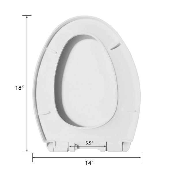 DeerValley Bath DeerValley DV-F068S11 Quick-Release Soft-Close Elongated Plastic Polypropylene Toilet Seat (Fit with DV-1F52816/DV-1F52828/DV-1F52829 ) Toilet Seats