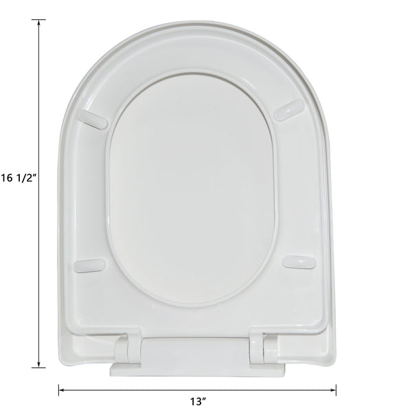 DeerValley Bath DeerValley DV-F812S11 Quite-Close Easy to Install Plastic Polypropylene Toilet Seat (Fit with DV-1F52812/ DV-1F52813) Toilet Seats