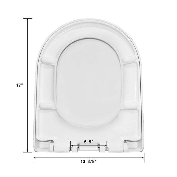 DeerValley Bath DeerValley DV-F812S21 Quite-Close Quick-Release Urea Formaldehyde Resin (UF) Toilet Seat (Fit with DV-1F52812/ DV-1F52813) Toilet Seats