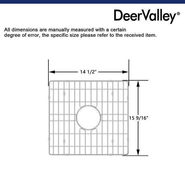 DeerValley Bath DeerValley DV-K503G09 16" x 16" Sink Grid (Compatible with DV-1K503)