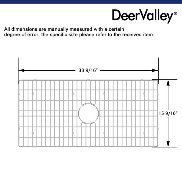 DeerValley Bath DeerValley DV-K505G10 35" x 17" Sink Grid (Compatible with DV-1K505)