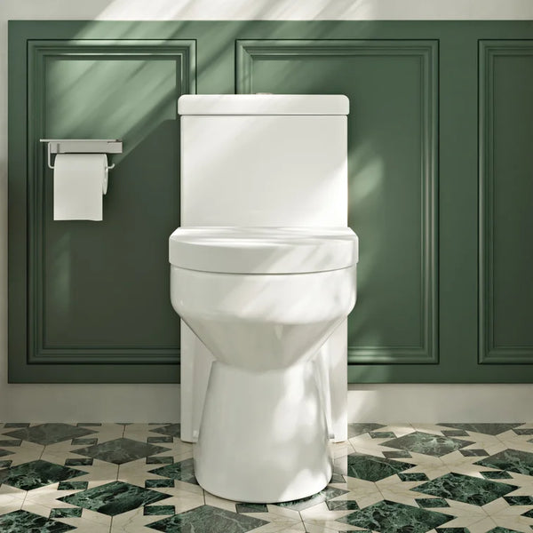 DeerValley Bath DeerValley DV-1F52813 Liberty Dual-Flush Elongated One-Piece Toilet (Seat Included) Toilet